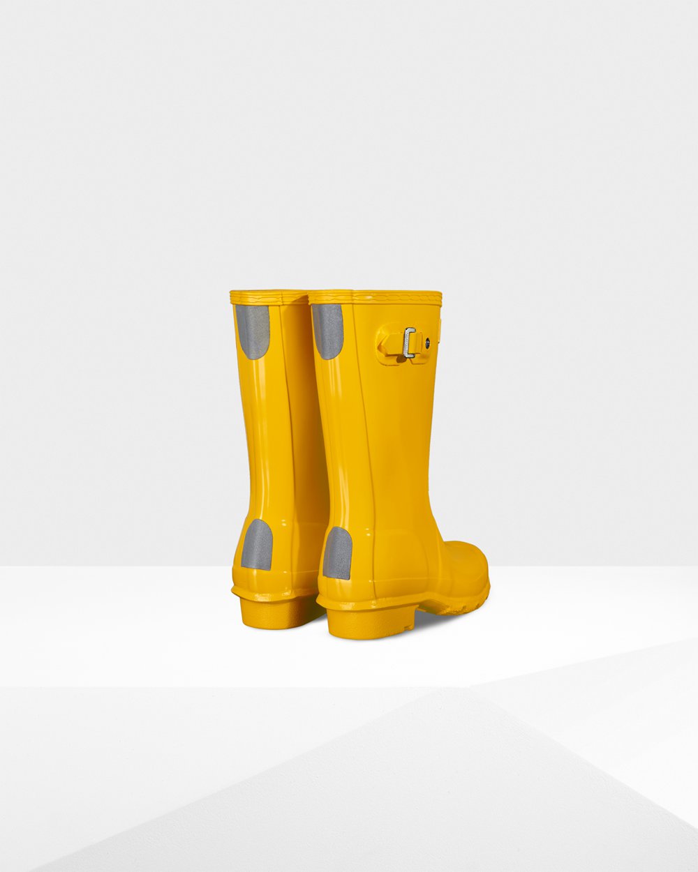 Botas De Agua Original Big Gloss Hunter Niños - Amarillos - 198302MPB